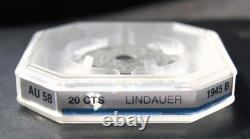 Very Rare 20c 1945b Genius AU58