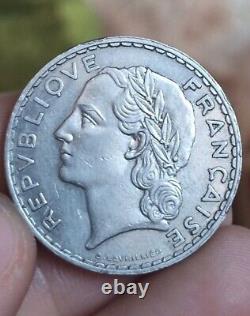 Very Rare 5 Francs 1933 Lavrilier Sup Nickel Coin De Cour France