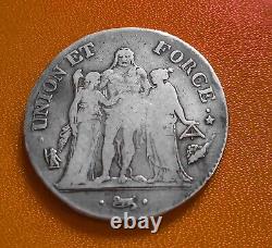 Very Rare 5 Francs Union and Strength Year 6/5 L Bayonne