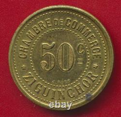 Very Rare 50 Centimes Ziguinchor 1921