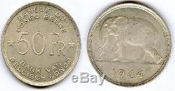 Very Rare 50 Franc Money In Belgian Congo From 1944 @ Beautiful Quality