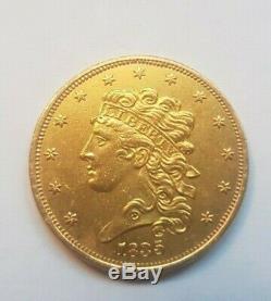 Very Rare And Beautiful Piece $ 5 Gold 1835 Philadelphia Liberty