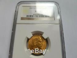 Very Rare And Exceptional Piece Of 20 Gold Francs 1869 A Napoleon III Ngc Ms64