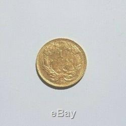 Very Rare And Superb Piece Of 1 Dollar Gold 1857 Charlotte