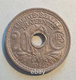 Very Rare And Superb Test 20 Centimes 1945