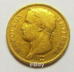 Very Rare And Very Beautiful Coin Of 40 Francs Gold 1809 M Toulouse Napoleon I