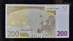 Very Rare Banknote/Banknote 200 EURO 2002 W. Duisenberg FRANCE U T001