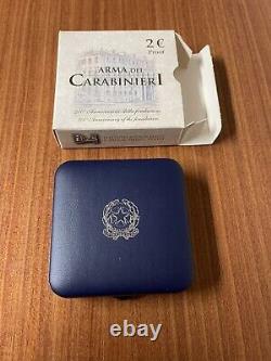 Very Rare Box 2 Eur Be Proof Beautiful Test Italy 2014 Carabiniers