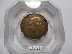 Very Rare Coin 50 Frs Guiraud 1950 Grade Vf (almost very fine) Under Case