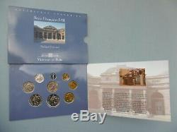 Very Rare Coin Box 1991 Series Bu Of Paris 9 Pieces (numismatist)