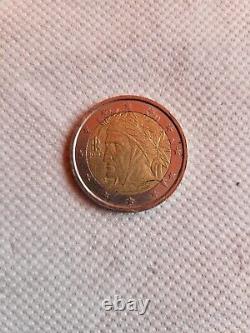 Very Rare Coin Of 2 Euros Italy 2002 Dante Alighieri R. Good Condition