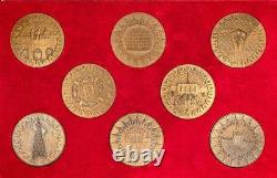 Very Rare Commemoration of the Koufra Oath Box Set 8 Medals 1941