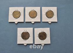 Very Rare Complete Series of 50 Centimes Marianne
