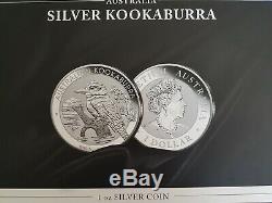 Very Rare Complete Set X20 20x Kookaburra 2017 1 Oz Pure Silver 999.9