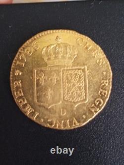 Very Rare Double Louis or Louis XVI 1786 D (Lyon) / 15.35 g / Excellent Condition