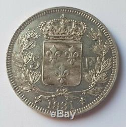 Very Rare Essai- 5 Francs Silver 1831 Henry V Test