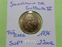 Very Rare Former Sovereign Gold William IV 1836 8 Gr. To Collect