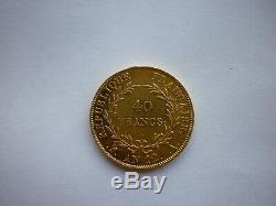 Very Rare Gold Francs France 40 Year 12 A Beading Greenhouse Obverse And Reverse 150 \ 150