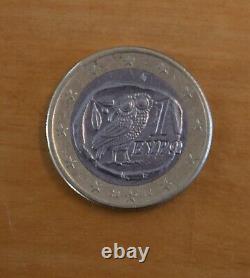 Very Rare Greece Part Of 1 Euro -2002-avec S In The Base Etoile. Unc