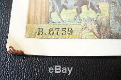 Very Rare Liasse Bdf Ticket 1000 Francs Demeter 25/06/1943! Quality Rare