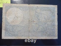Very Rare Old 10 Francs Minerva Note Year! 05/03/1942! B +