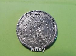 Very Rare Old Silver Coin 1 Lira Charles Felix Italy 1827 Turin TTB+