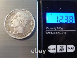 Very Rare Old Silver Coin 2 1/2 Francs Belgium 1849