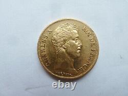 Very Rare Pice 40 Francs Gold From Charles X 1830 A Mistakes On The Sup Slice