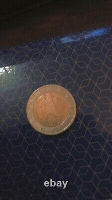 Very Rare Piece Of 2 Euro, Fedreal Eagle Wronged On The Year 2002 Very Good Condition