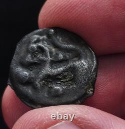 Very Rare Potin with an Indian Head and Senones Torque (Sens Region)