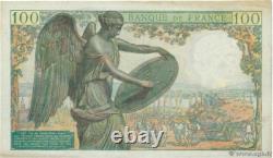 Very Rare Series 4 Bills Same Bundle - 100 Francs Descartes 12/10/1944 Sup/sup+