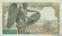 Very Rare Series 4 Bills Same Bundle - 100 Francs Descartes 12/10/1944 Sup/sup+