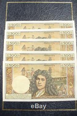 Very Rare Series Billet 500 Frs Molière N ° Next 05/09/1963 Sup +! To Have