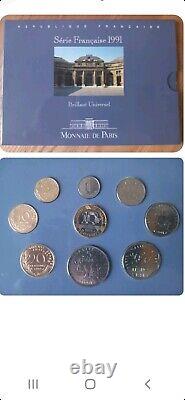 Very Rare Set FDC BU 1991 Francs