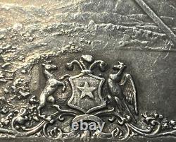 Very Rare Silver Medal First Centenary of CHILE 1810-1910 René LALIQUE