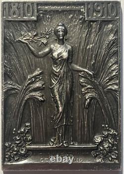 Very Rare Silver Medal First Centenary of CHILE 1810-1910 René LALIQUE