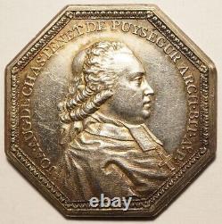 Very Rare Silver Token of the Archbishop of Bourges Puysegur 1788