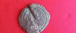 Very Rare Small White with Crown Charles VIII with Offset Cross - 1488. Silver