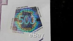 Very Rare Ticket New 500 Euros 2002 Duisenberg P (netherlands) F001f2