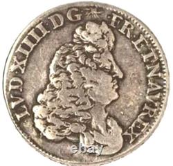 Very Rare and Superb Louis XIV Half Écu of Flanders 1686 X (Amiens)