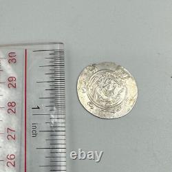 Very ancient rare old coin face Sassanid king era