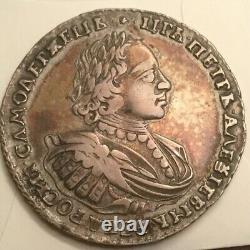 Very beautiful rouble of Peter the Great of Russia. Rare condition