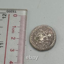 Very old rare ancient silver Buddha coin from the empire