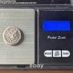 Very old rare ancient silver Buddha coin from the empire