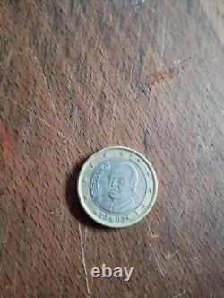 Very rare 1 Euro coin, King of Spain, Juan Carlos dating from 2002