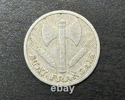 Very rare 1 franc aluminum coin from 1943 in good condition