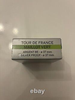 Very rare 10 Euro Silver France 2013 Tour de France Green Jersey