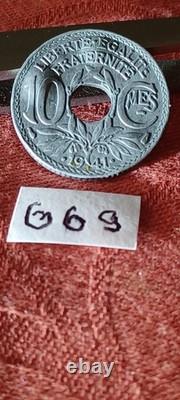 Very rare 10-cent piece from 1941 with defects, see description, no. 669