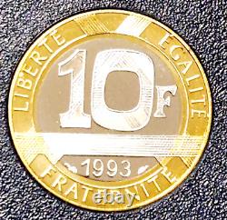 Very rare 10 francs 1993 Bastille Genius top quality BE FDC shipping LR2