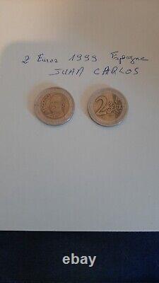 Very rare 1999 Spain 2 euro coins